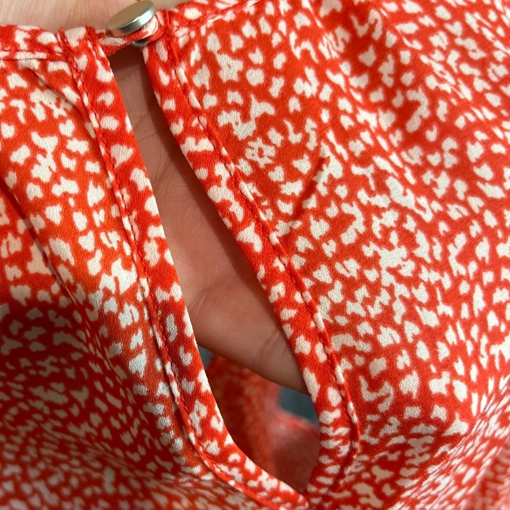 Allison Joy Evereve Dress Halter Coral Preppy Modest Summer Wedding Vacation - Picture 12 of 15